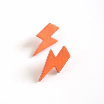 Thunder【レザーピアス/イヤリング】"orange"の画像