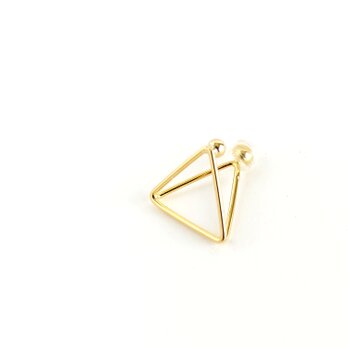 片耳イヤーカフ[Triangle/Gold]の画像