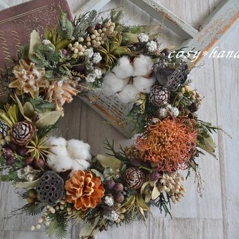 木の実のドライ秋冬wreathの画像
