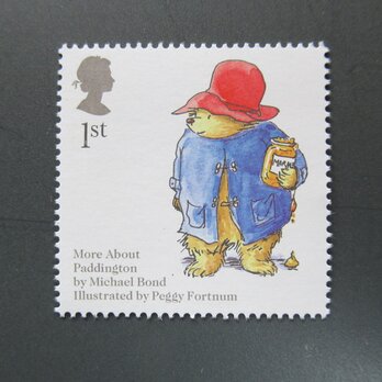 イギリス　童話（絵本）切手ブローチ 6682の画像