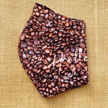 立体マスク　カフェ　コーヒー豆　　大きめの画像