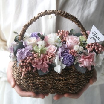 Flower basket  Antique pinkの画像