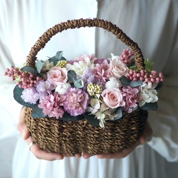 Flower basket  Antique pinkの画像