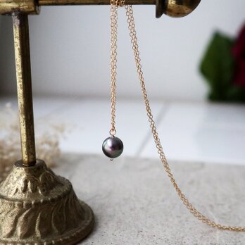 【14kgf】南洋真珠の一粒ネックレス＊6月誕生石の画像