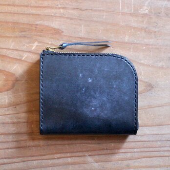 【一点物即納品】L字ファスナー小さい財布 ～ブライドルレザー×栃木アニリンキャメルの画像