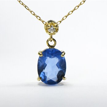 K18 チェンジカラーフローライト ダイヤ ペンダント BT071CI