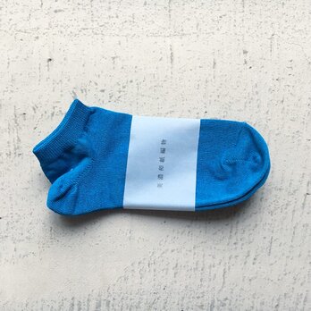 和紙靴下　ANKLE　青空(BLUE)の画像