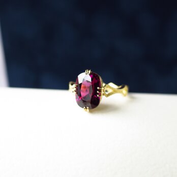 Ｋ18  Grape garnet  Ringの画像