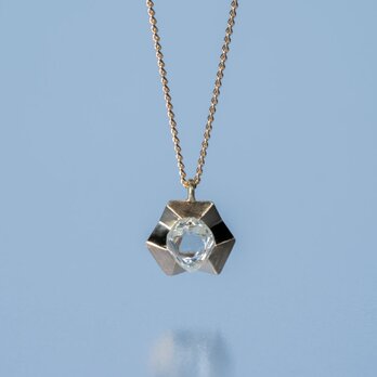 【ストック】Gazzara ダイヤモンド原石ペンダント / K18YGの画像
