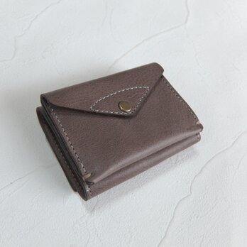 【受注生産】コンパクトな3つ折り財布　Grayの画像