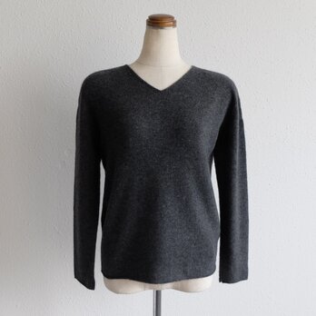 【再入荷】enrica cashmere knit 063 / chacoalの画像