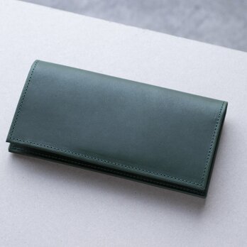 ロングウォレット　グリーン　本革　姫路産アラバスタレザー　長財布　aw-12hn