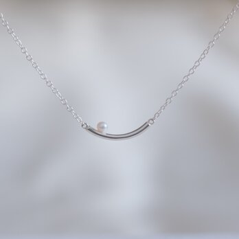 lítið perla necklace：ベビーパールネックレス　silver925　シルバーの画像