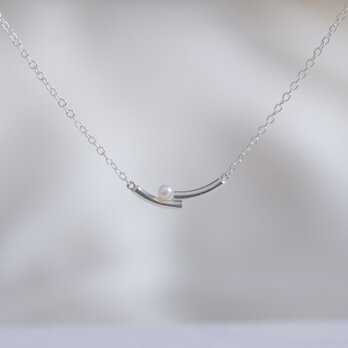 lítið perla necklace2：ベビーパールネックレス　silver925　シルバーの画像