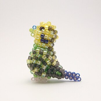 ノーマルセキセイインコ・ビーズ（ストラップ/ブローチを選択）の画像