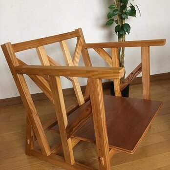 Forest 12 Living low chair    木製リビングチェア　あぐら座椅子の画像