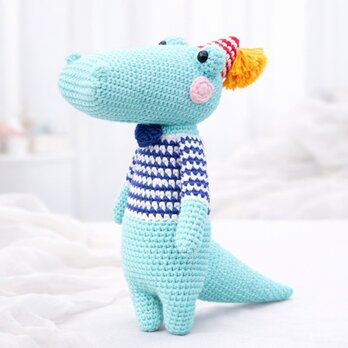 あみぐるみ わに 編みぐるみ 男の子 出産祝い 女の子 お部屋飾り 手編み
