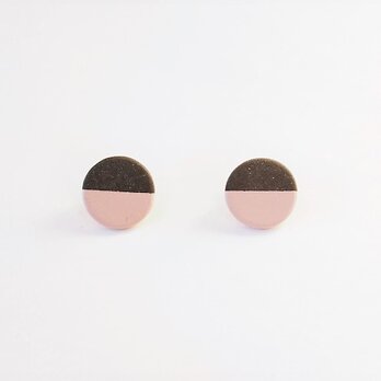 POINT　HALF pierce/earring　Black / Pinkの画像
