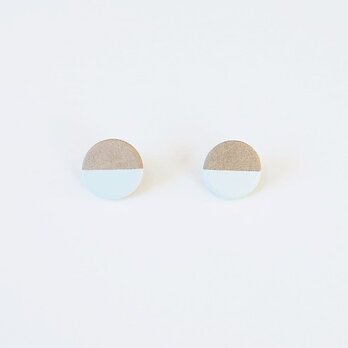 POINT　HALF pierce/earring　Gray / Blueの画像