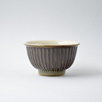 飴色しのぎのお茶碗　大