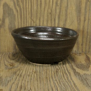 陶器 深型小鉢　天目釉（茶）【201003】の画像