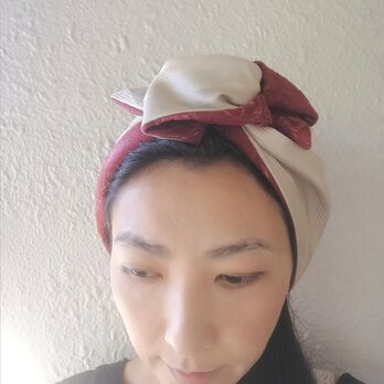 ヘアアクセサリー　ワインダマスク　& シックゴールド　ワイヤー入り ☆まきまきターバン