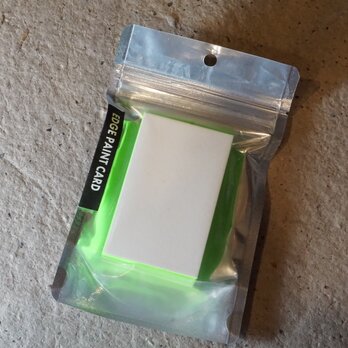 EDGE PAINT CARD｜イエローグリーン