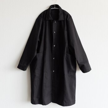 【new】木間服装製作 / coat 帆布 ブラック / unisex 1sizeの画像