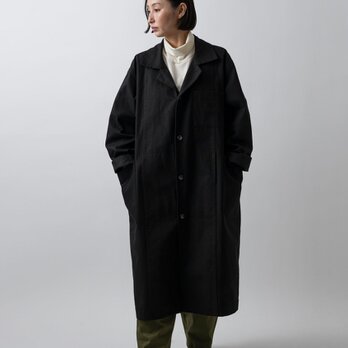 【再入荷】木間服装製作 / coat 帆布 ブラック / unisex 1sizeの画像