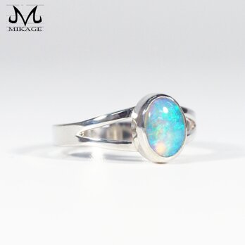 Opal Ring：【一点もの】銀９２５オパールリングの画像