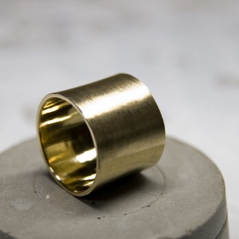 つや消し 真鍮フラットリング 15.0mm幅 マット｜BRASS RING｜373の画像