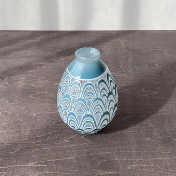 pattern vase　花挿し　藍波の画像