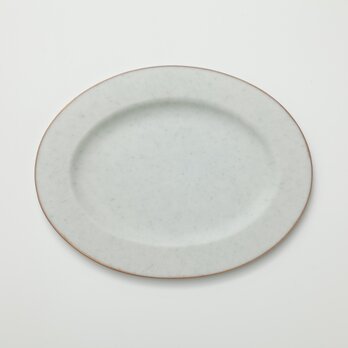 リム皿 オーバル (グレー)の画像