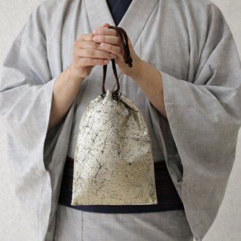 オーダー　合切袋　「錫箔」　真綿箔　