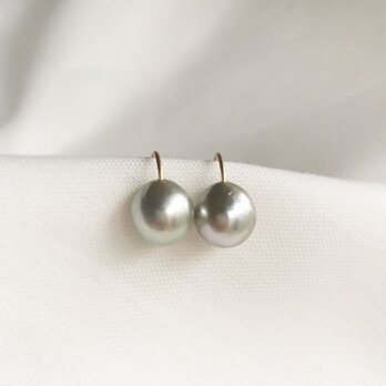 【K14GF】Tahitian Baroque Pearls Earringの画像