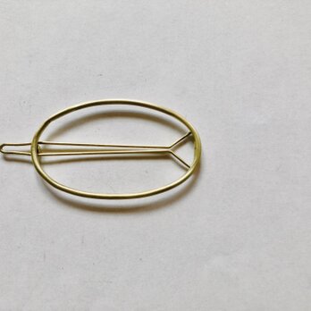 真鍮のヘアピン だえん