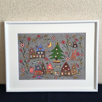花の街クリスマス 原画の画像
