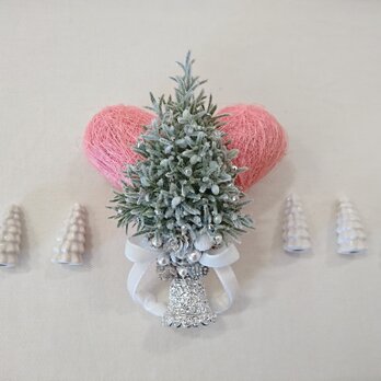 heart de christmas  wreath ( pink )の画像