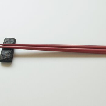 漆箸22cm・箸置きセット　桜色の画像