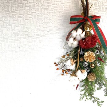 White Xmas クリスマススワッグ LLサイズ　フレッシュヒムロスギ　の画像