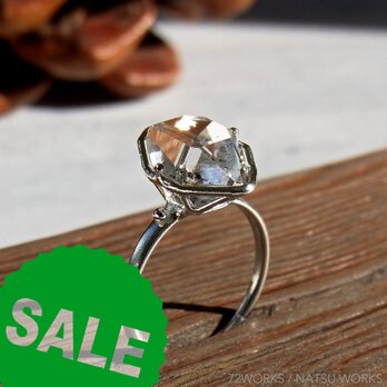 [ SALE ]ハーキマー・ダイヤモンド  Herkimer Ring ⑳の画像