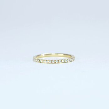 【店頭にて販売済み】【4種展開】ハーフエタニティ―リング　ダイヤモンド/k18YG