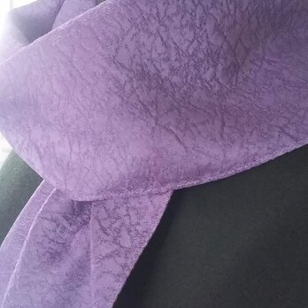 紫根染 シルク ストール 色彩の画像