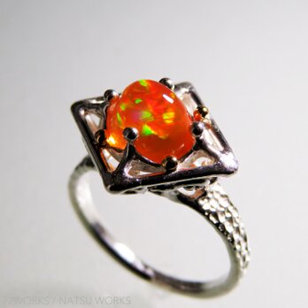 ファイア・オパール リング ＊ Fire Opal Ringの画像