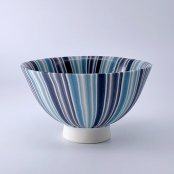 練り込み碗　stripe