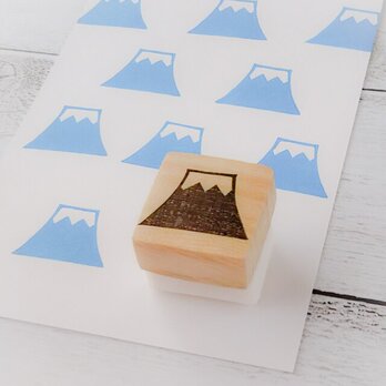 かわいい富士山消しゴムはんこ（年賀状・ハガキ）の画像