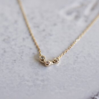 Stardust 3 stones necklace [P060K10YG]の画像