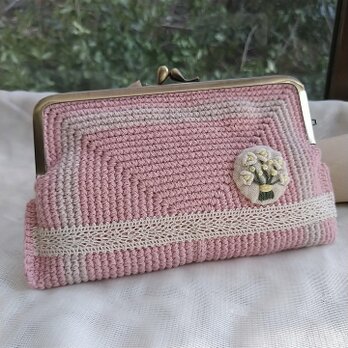 刺繍ワッペンの通帳ポーチ
