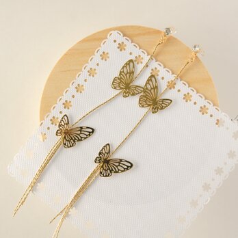 『優雅な蝶々のピアス・イヤリング』バタフライ  butterflyの画像