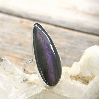 Purple Labradorite Ring SV925 パープルラブラドライトのリングの画像
